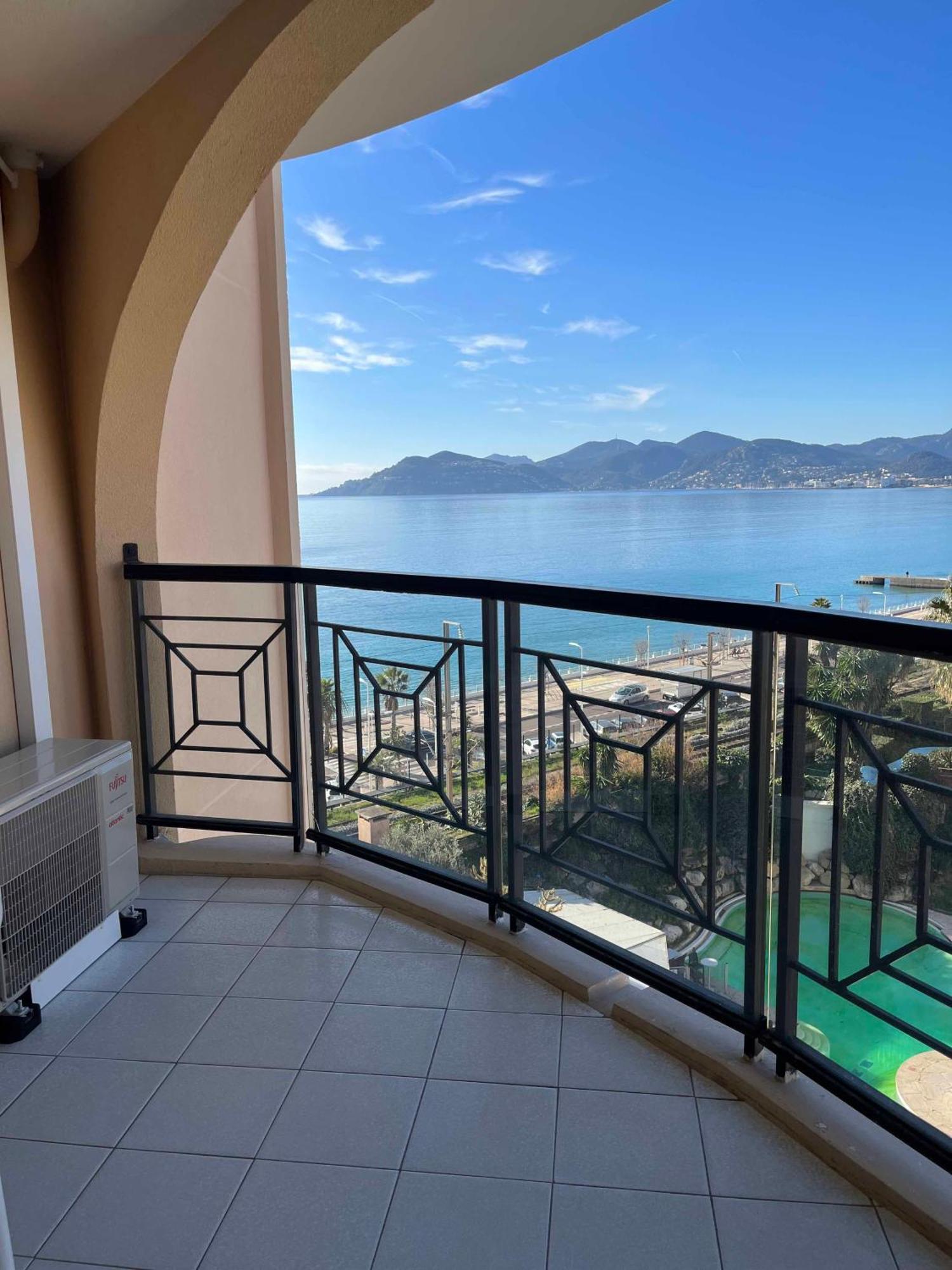 Cannes Apartment With Sea View, Aircondition And Parking 外观 照片